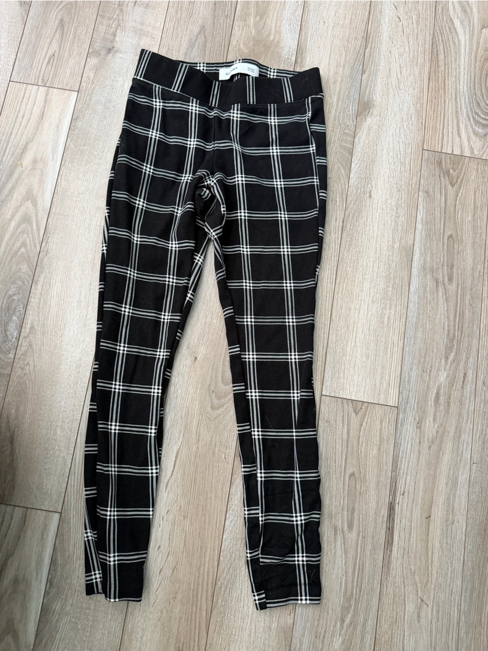Old Navy Black and White Plaid Skinny Pants
